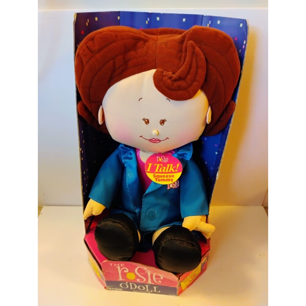 1997 The Original Rosie O'Doll Talking Plush Doll Rosie O'Donnell Toy Tyco 18"